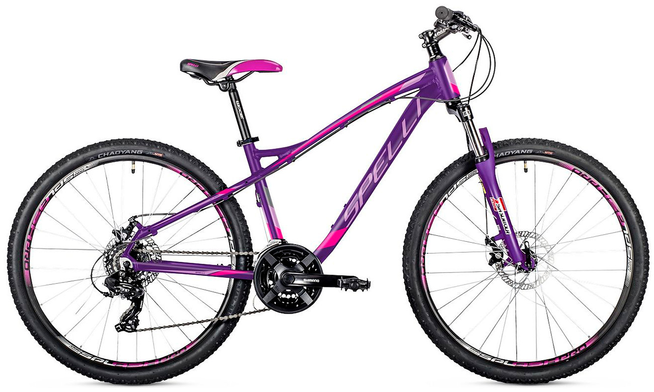 Фотография Велосипед Spelli SX-3200 LADY 26" (2019)  Фиолетово-розовый 